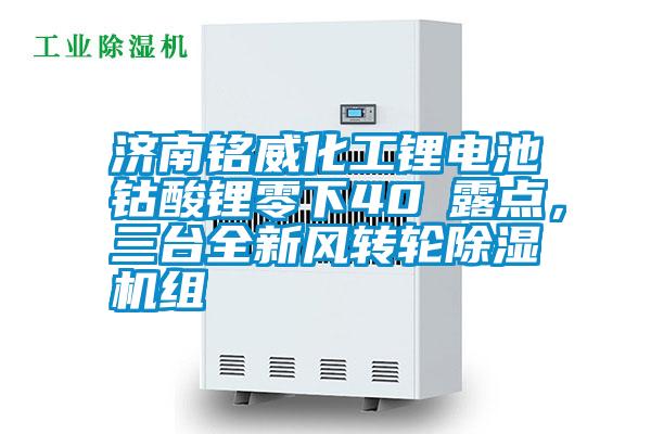 濟南銘威化工鋰電池鈷酸鋰零下40℃露點，三臺全新風轉輪除濕機組