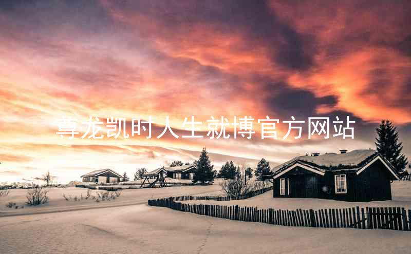 尊龙凯时人生就博官方网站